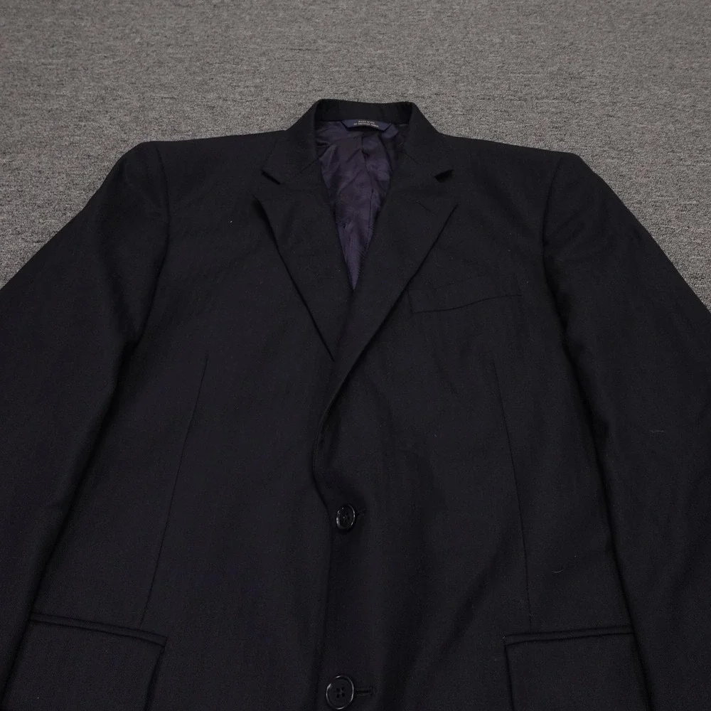 Brooks Brothers Blazer Mens 44R Navy Saxxon Wool 1818 Madison 2 Button Jacket